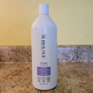 Biolage Hydra Source Shampoo 33.8 fl oz 1L Large Value Size Dry Hair 90% Full